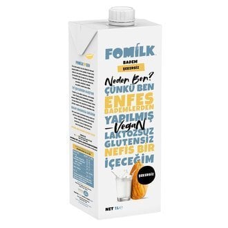 Fomilk Badem Süt Şekersiz 1 LT