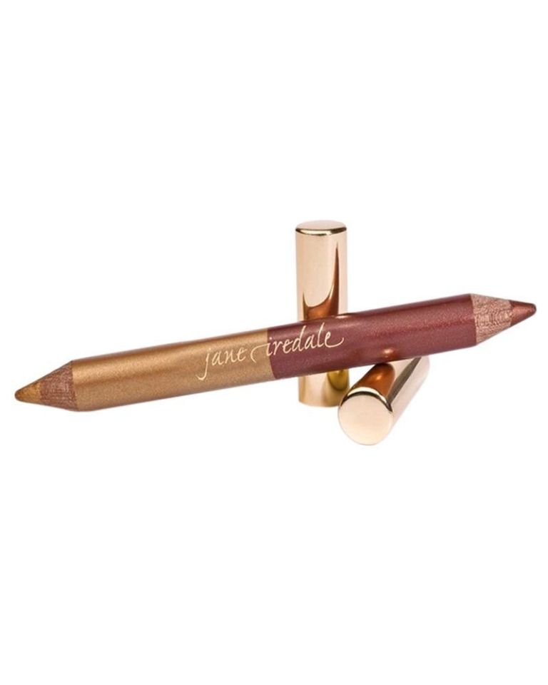 Jane Iredale Double Dazzle Eye Highlighter Pencil with Sharpener - Çift Taraflı Dudak/Göz Kalemi