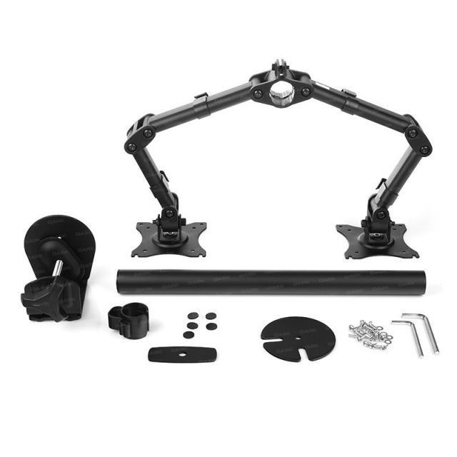 DK-AC-VM26 2 x 13''-27'' Monitör Destekli Masa Tipi LCD Monitör ve TV Kolu