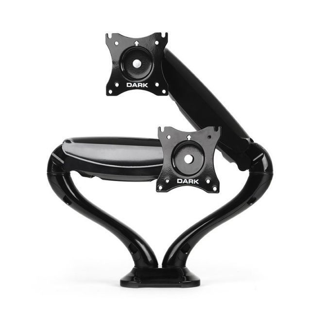 DK-AC-VM28 2 x 13''-27''Monitör Destekli Amortisörlü Masa Tipi Erg. Mon./ Tv Kol