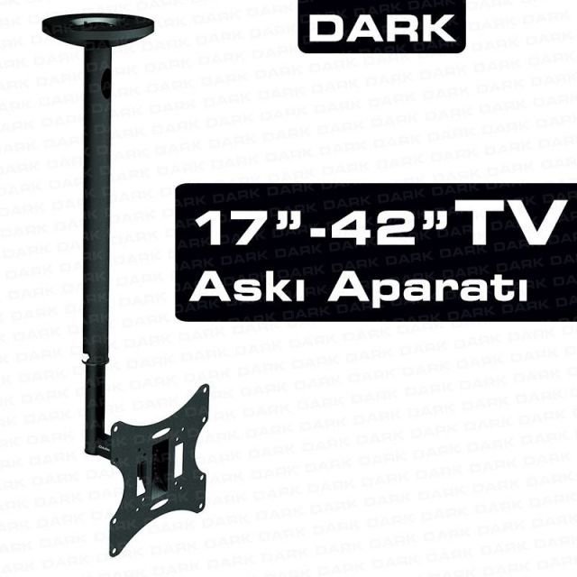 DK-AC-VT11 17-42 Yükseklik Ayarlı Sağ/Sol Hareketli LCD/LED Tavan Askı Aparatı