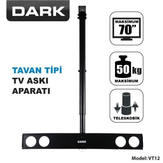 DK-AC-VT12 37-70 Tavan Tv Askı Aparatı