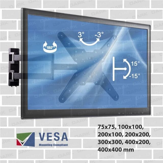 DK-AC-VT30 23-55'' Hareketli Duvar TV Askı Aparatı