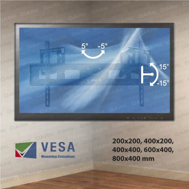 DK-AC-VT32 37-70'' Hareketli Köşe ve Duvar Terazili TV Askı Aparatı