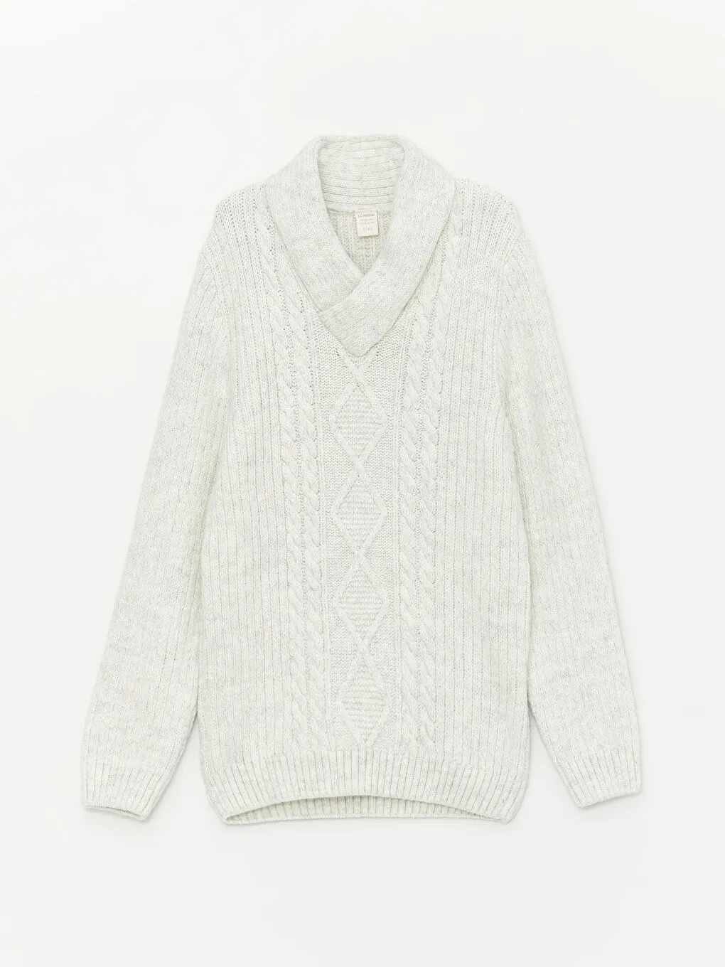 TRİKO GRİ MELANJ M - Beyaz