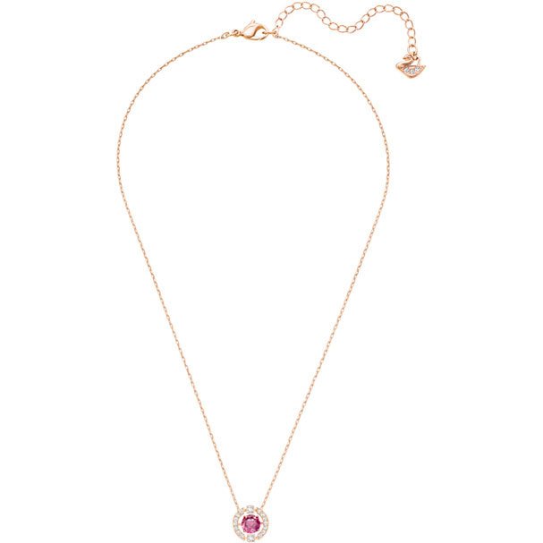 Tek Taş Rose Gold Kolye