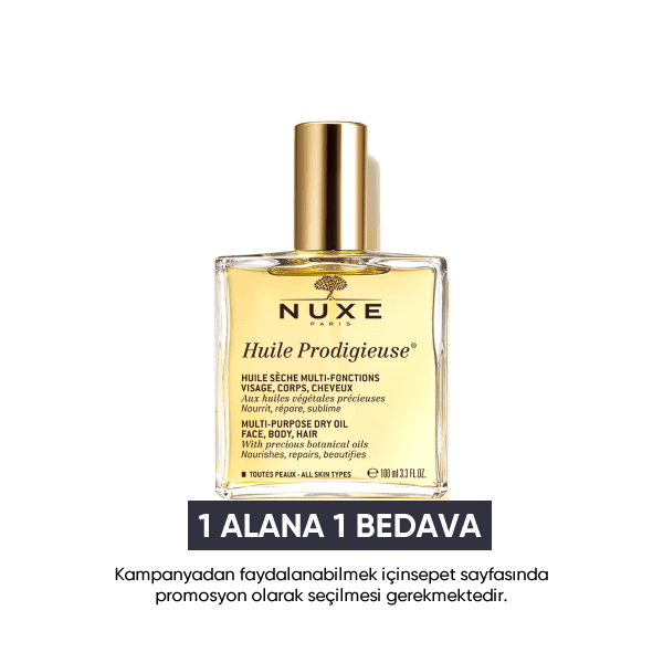 Nuxe Huile Prodigieuse 100 ml. - Çok Amaçlı Kuru Yağ (Yüz Vücut Saçlar)