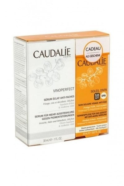 Caudalie Güneş Bakım Seti - Vinoperfect Serum + Soleil Divin Spf50