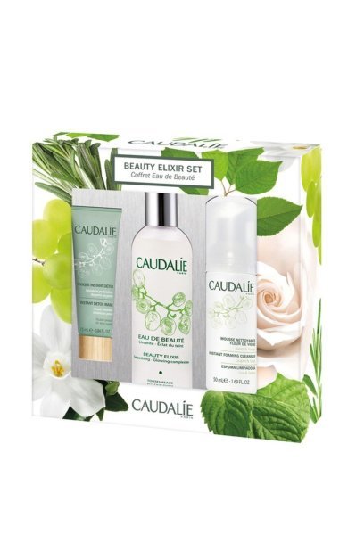 Caudalie Beauty Elixir Set (Güzellik İksiri + Temizleme Köpüğü + Detox Maskesi)