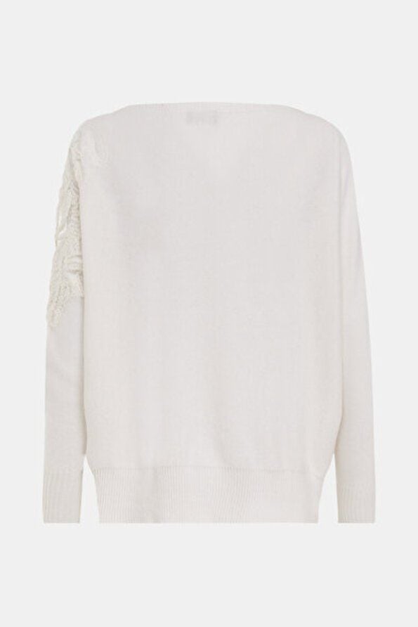 Ekru Kayik Yaka Tri̇ko