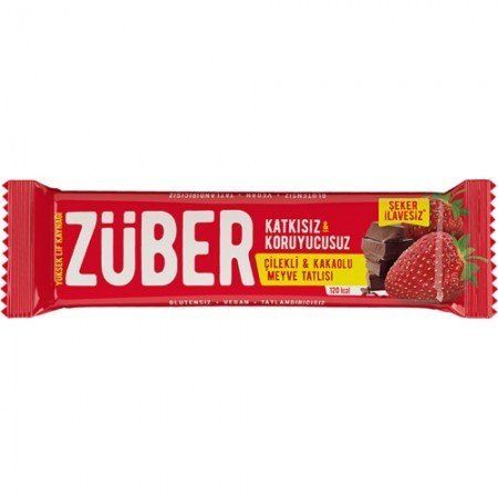 ZÜBER ÇİKOLATA ÇİLEKLİ 40 GR