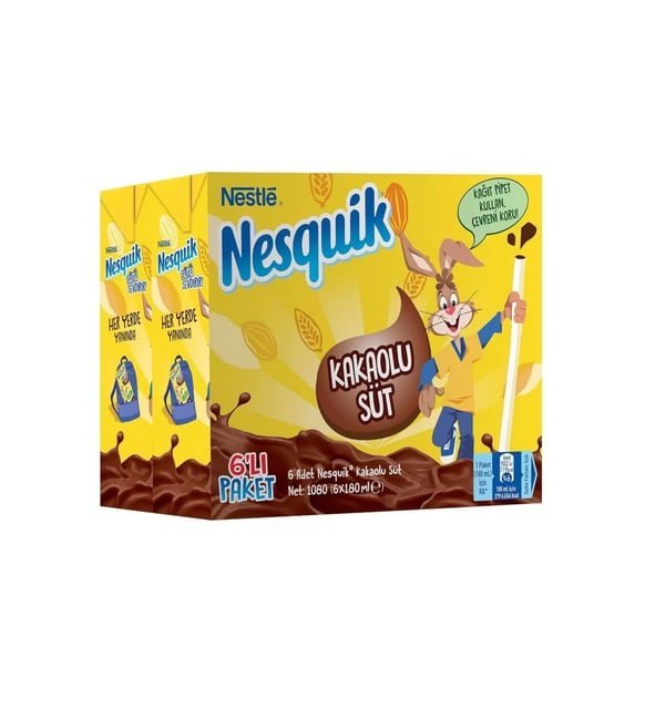 NESTLE NESQUIK SÜT KAKAO 6*180 ML