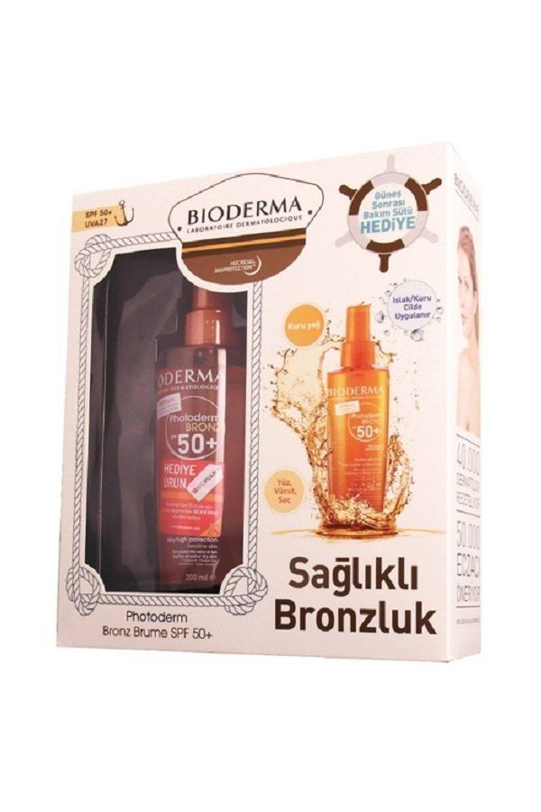 Bioderma Photoderm Bronz Brume Spf50+ 200 ml. + After Sun Milk 100 ml. HEDİYE