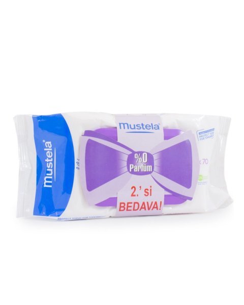 Mustela Dermo Soothing Wipes Islak Mendil 2x70 Adet Parfümsüz