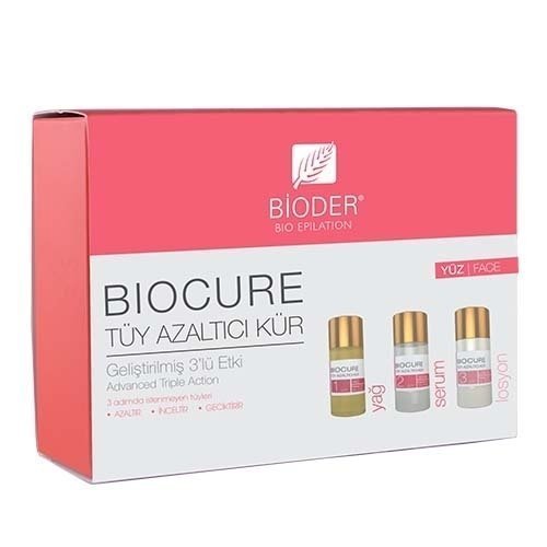 Bioder Bio Epilation Biocure Tüy Azaltıcı Kür (Yüz) 3x5 ml.