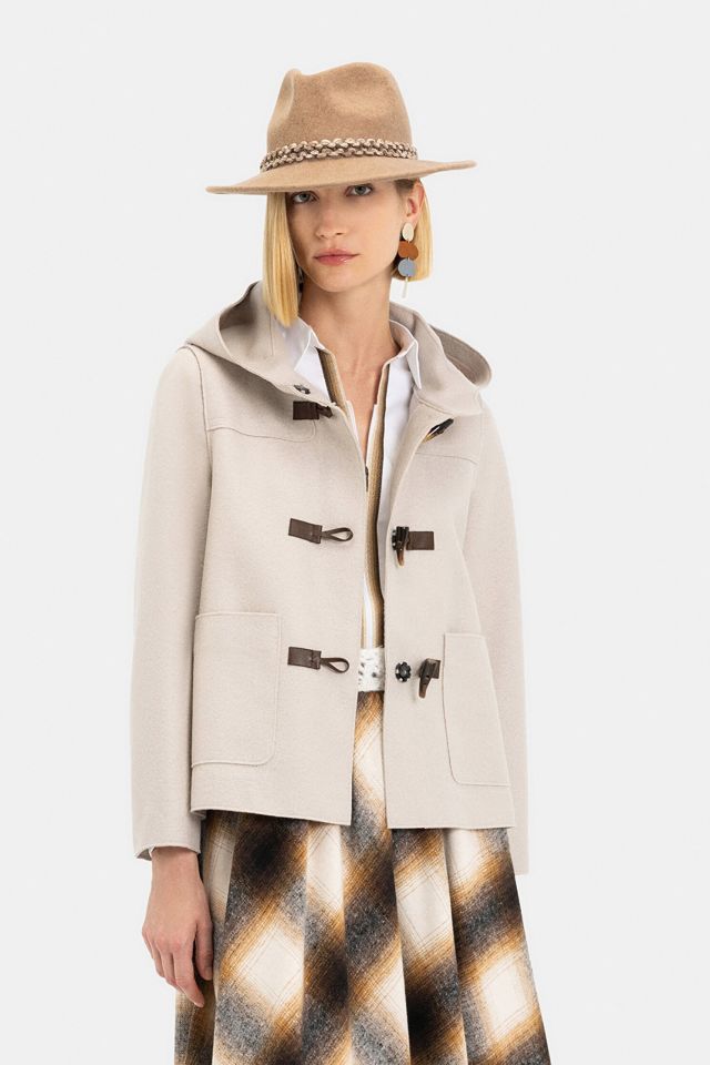 Kapuşonlu Ceket 40 - Bej