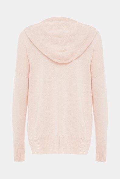 KAPUŞONLU TRİKO 40 - Pudra