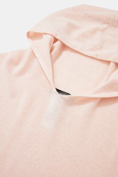 KAPUŞONLU TRİKO 40 - Pudra