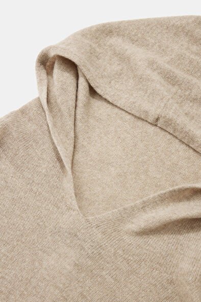 KAPUŞONLU TRİKO 40 - Vizon