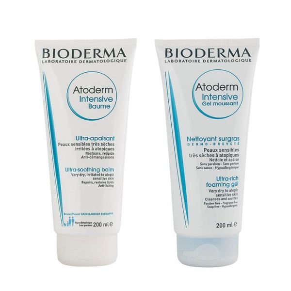 Bioderma Atoderm Intensive Baume 200 ml. + Foaming Gel 200 ml. HEDİYE