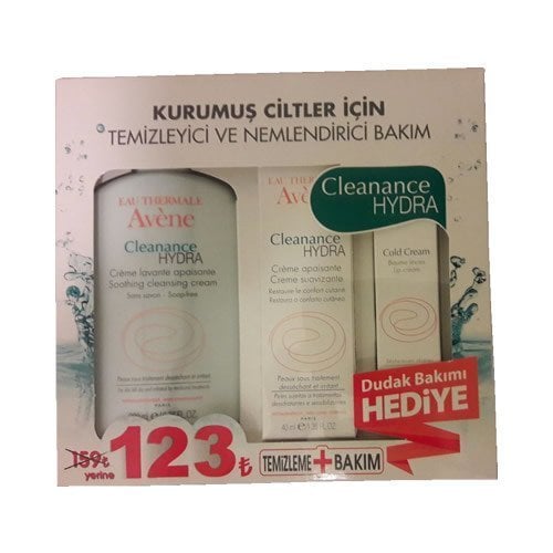 Avene Kurumuş Ciltler için Temizleyici ve Nemlendirici Bakım