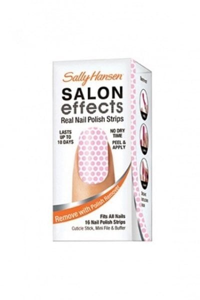 Sally Hansen Salon Effects Real Nail Polish Strips Pink A Dot Bant Oje