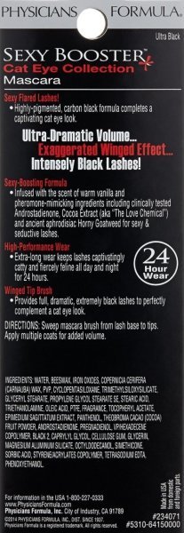 Physicians Formula Sexy Booster Cat Eye Collection Mascara Ultra Black 6415