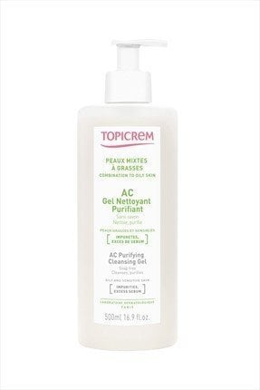 Topicrem AC Purifying Cleansing Gel 500 ml.