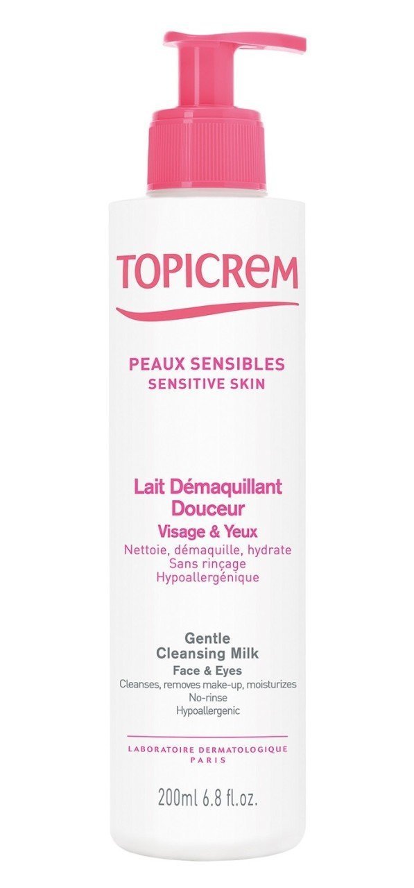 Topicrem Gentle Cleansing Milk Face & Eyes 200 ml.