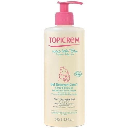 Topicrem Gel Nettoyant 2 in 1 Cleansing Gel 500 ml.