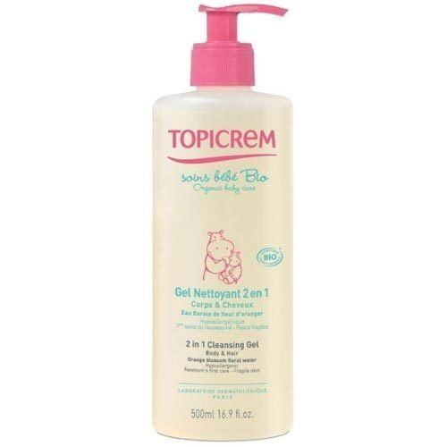 Topicrem Gel Nettoyant 2 in 1 Cleansing Gel 500 ml.