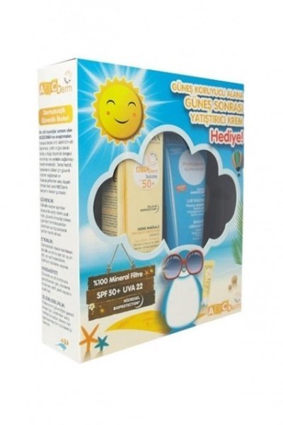 Bioderma Abcderm Mineral Sun Cream Spf50 50 ml. + Photoderm After Sun Milk 100 ml. HEDİYE