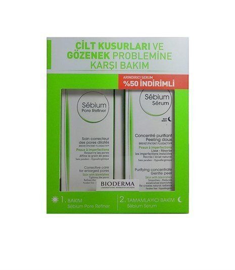 Bioderma Sebium Pore Refiner 30 ml. + Sebium Serum %50 İndirimli