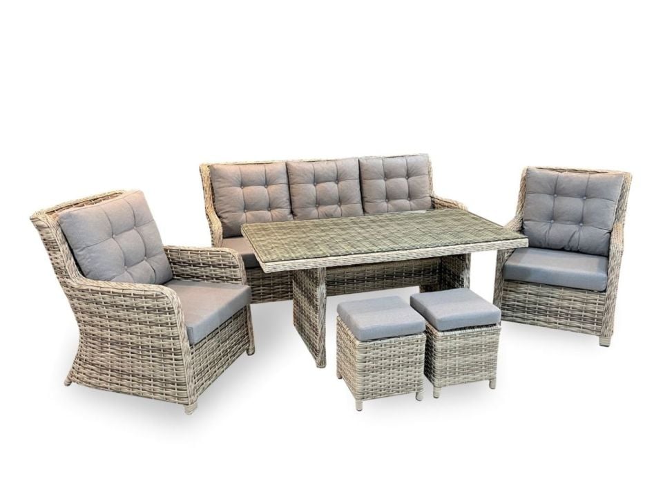 Bella Confort Gri Rattan Oturma Grubu