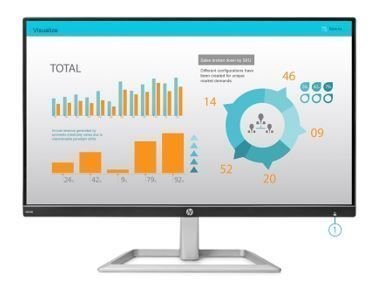 3ML21AA 23.8'' 1920x1080, 5ms, 60Hz, HDMI ve VGA, IPS Siyah Led Monitör