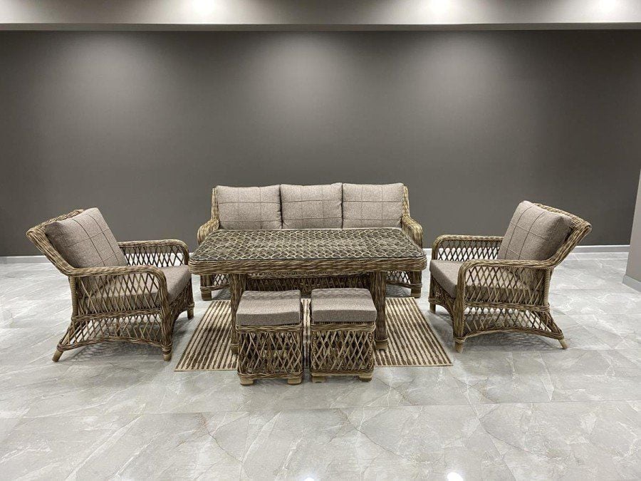 Rio Kahve Rattan Oturma Grubu