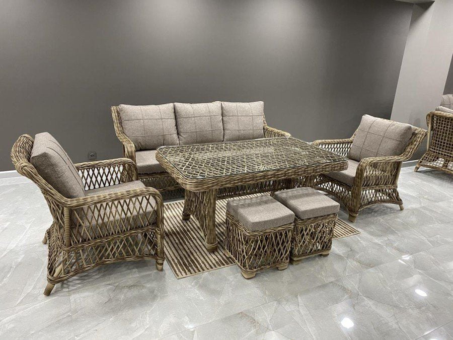 Rio Kahve Rattan Oturma Grubu