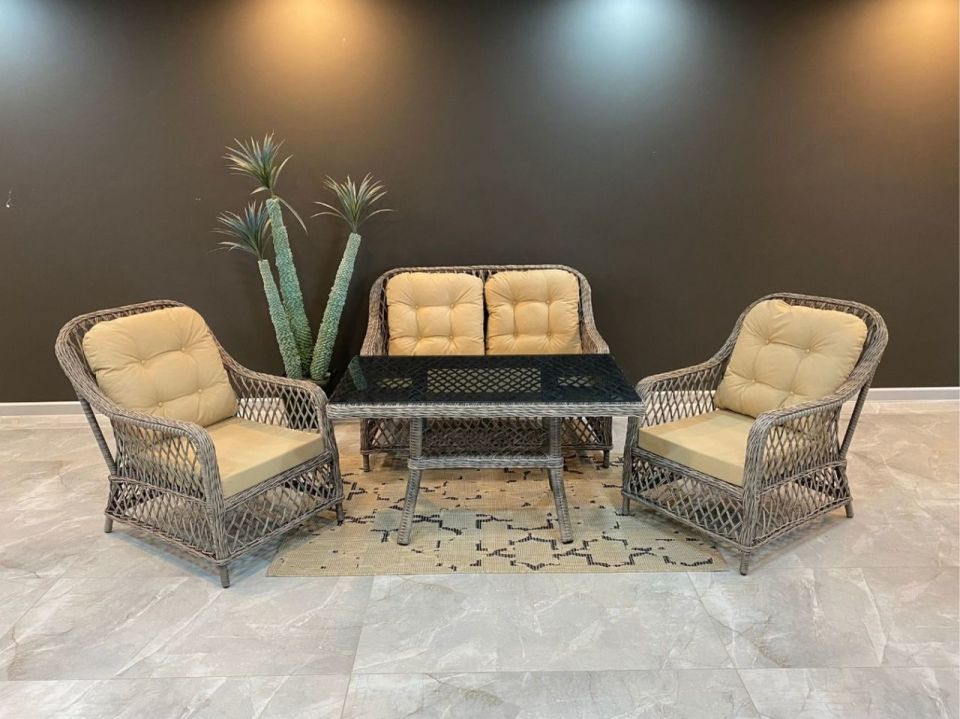 Jade 707 İkili Rattan Oturma Grubu