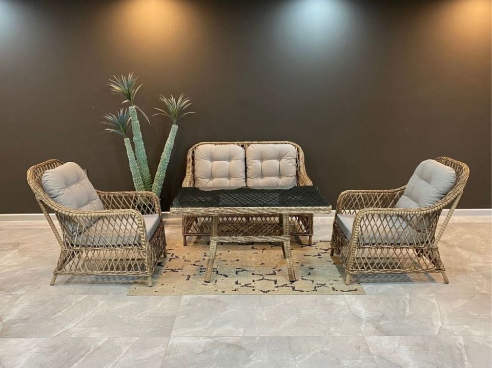 Jade 606 İkili Rattan Oturma Grubu