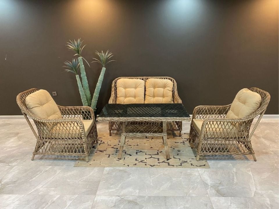 Jade 606 İkili Rattan Oturma Grubu