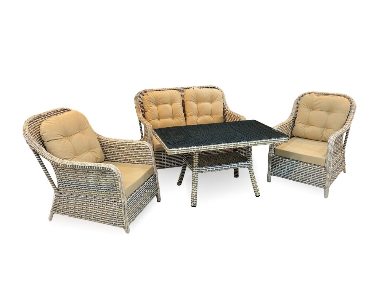 Paris 316 İkili Rattan Oturma Grubu