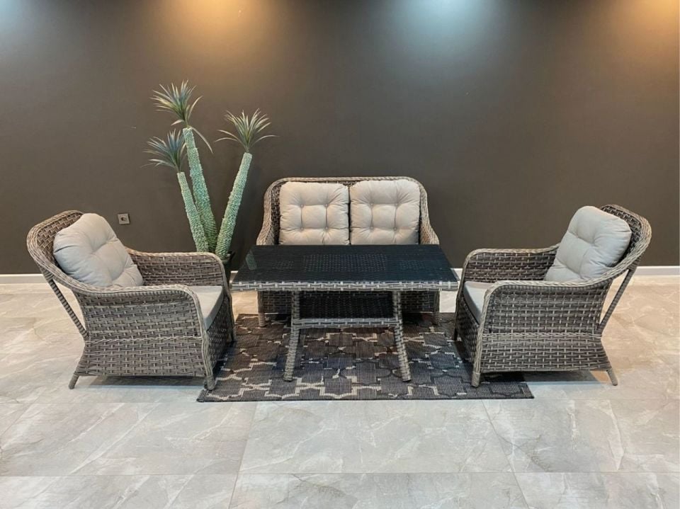 Paris 708 İkili Rattan Oturma Grubu