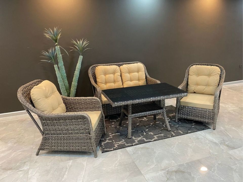 Paris 708 İkili Rattan Oturma Grubu