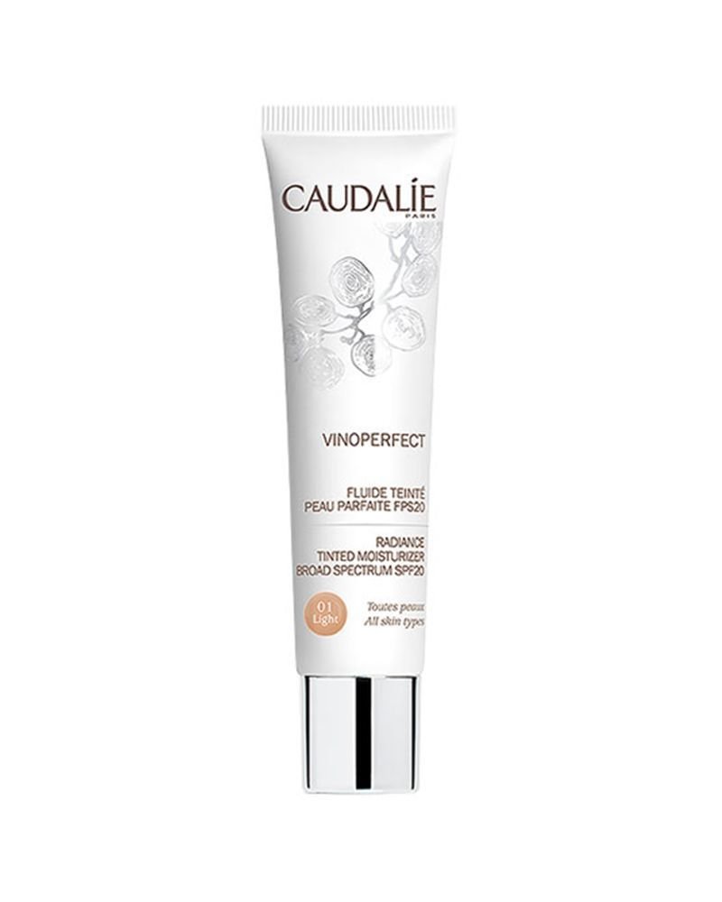 Caudalie Yağ İçermeyen Nemlendirici Açık Ton 40 ml. - Vinoperfect Tinted Moisturizer Fluid Spf20 Light