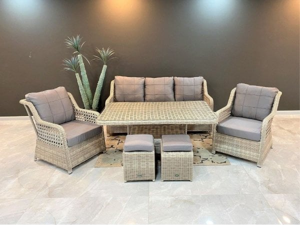 Nova Rattan Oturma Grubu GRİ