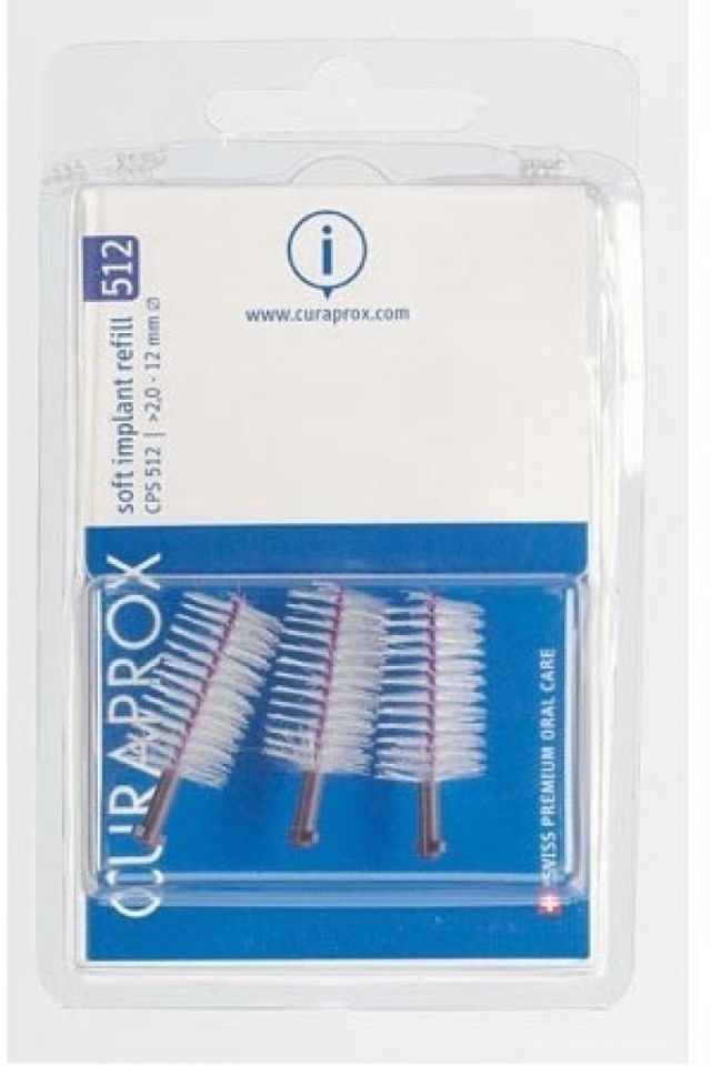 Curaprox CPS 512 Soft İmplant 12.0 mm. Diş Arayüz Fırçası