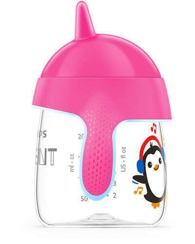 Philips Avent Penguen Damlatmaz Bardak Pembe 12 Ay+ 260 ml.