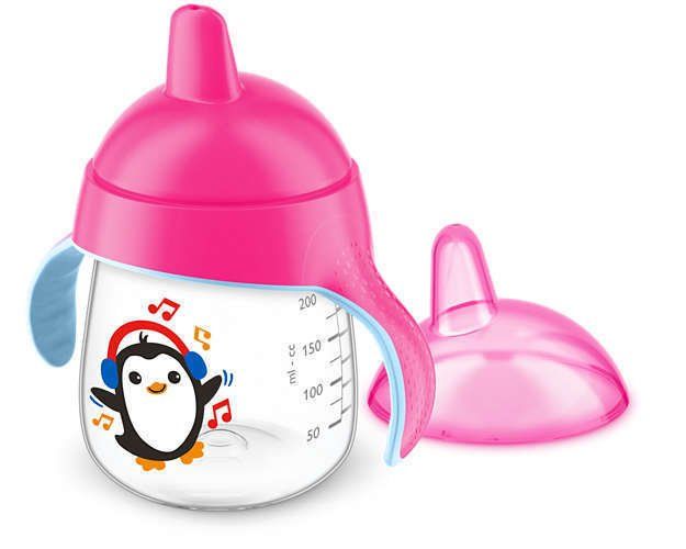 Philips Avent Penguen Damlatmaz Bardak Pembe 12 Ay+ 260 ml.
