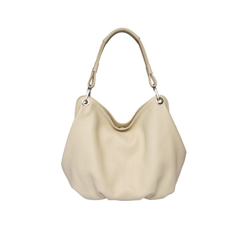Ekru Deri̇ Çanta Krem
