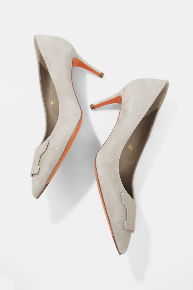 SÜET TOPUKLU AYAKKABI 38 - Gri